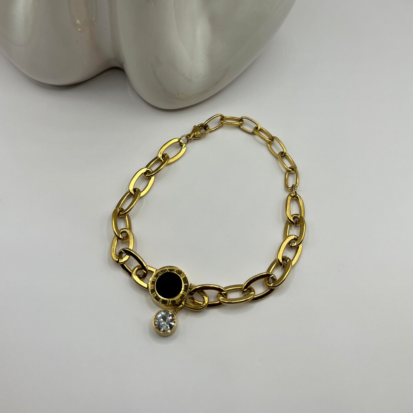 Gold Coral Bracelet Link