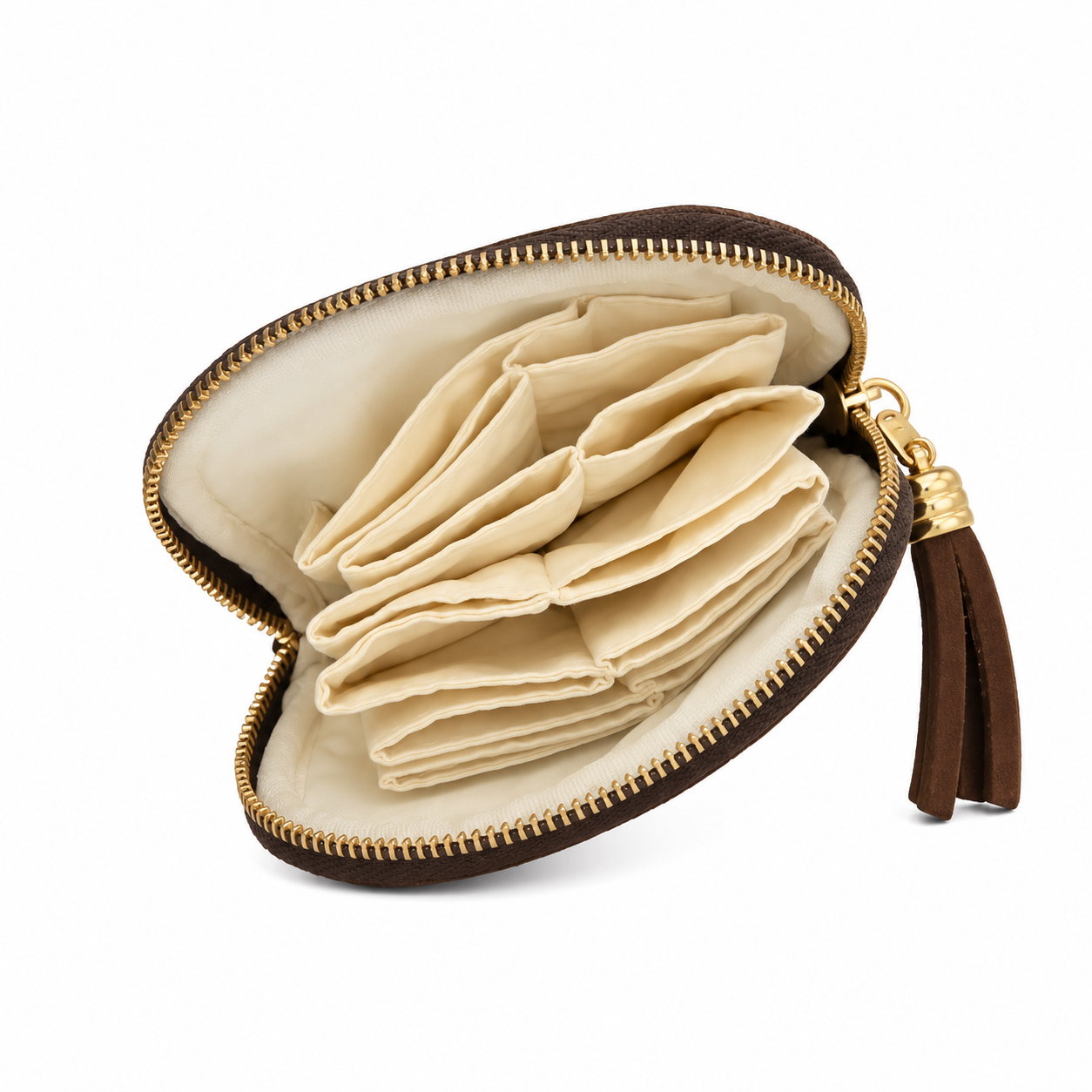 Jewelry Organizer Pouch- Brown