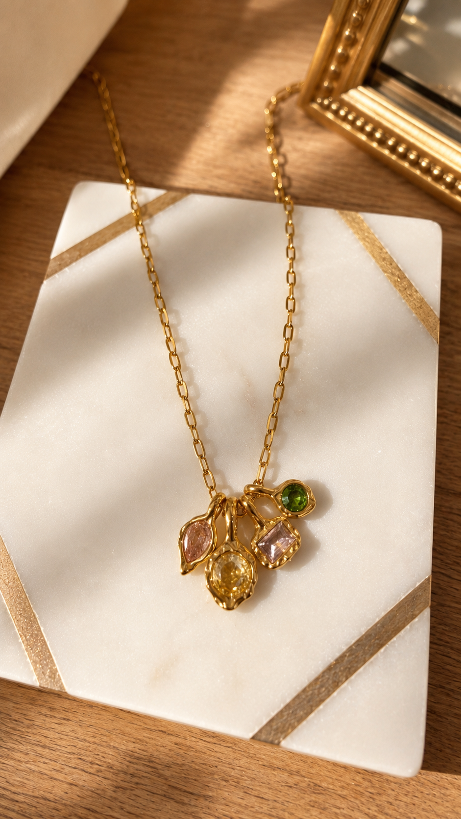 Golden Garden Charm Necklace