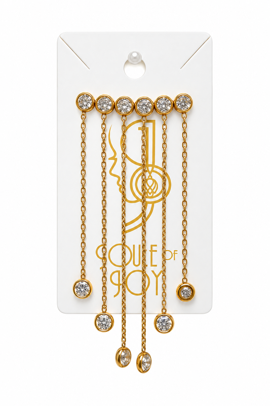 Gold Cascade Earrings