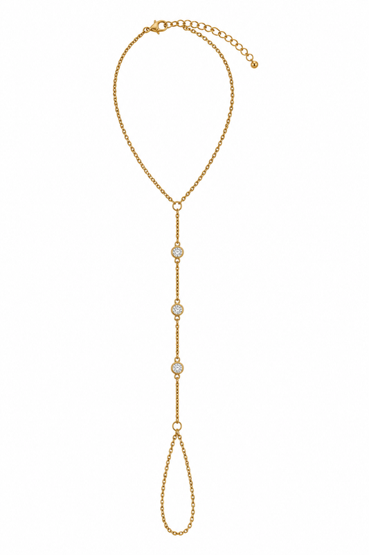 Luminous Grace Hand Chain Bracelet