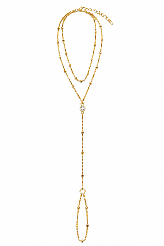 Luxe Layered Hand Chain Bracelet