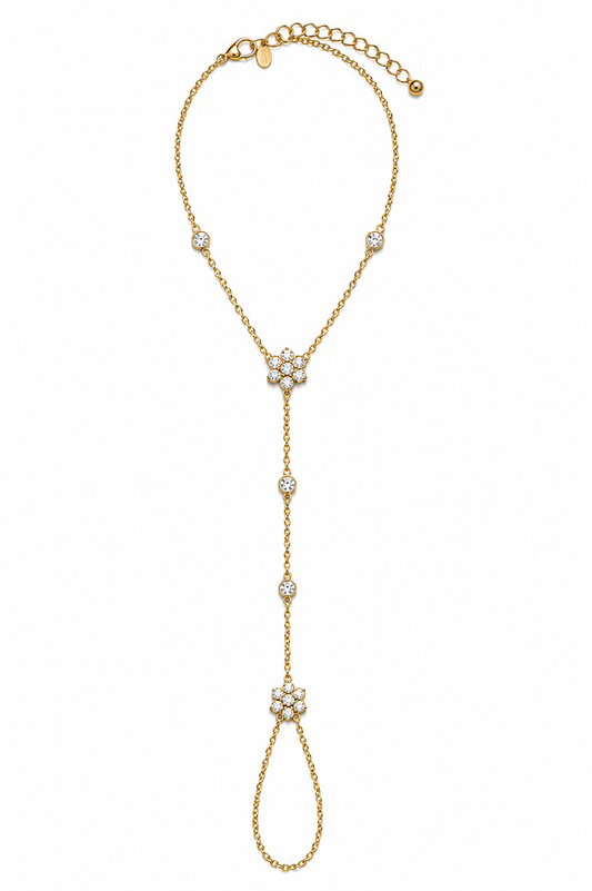 Daisy Sparkle Hand Chain Bracelet