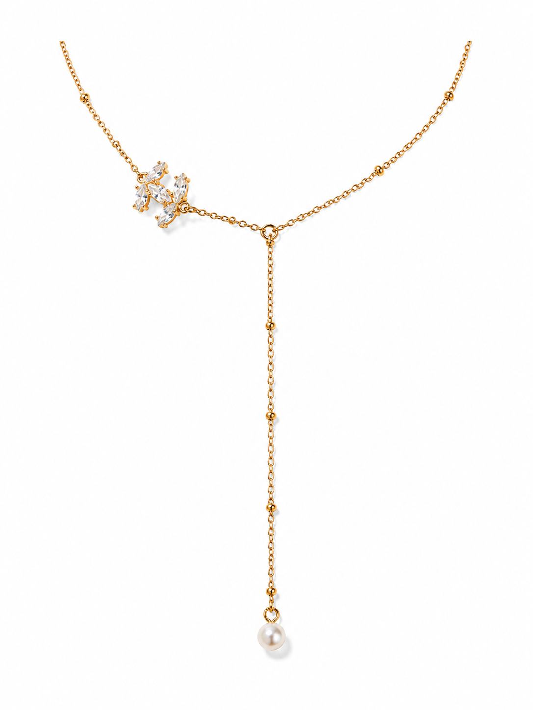 Aurora Pearl Drop Necklace